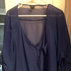 Woman’s torrid shirt navy blue